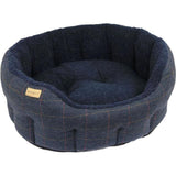 Earthbound Classic Traditional Tweed Navy Dog Bed GOODS M&S   