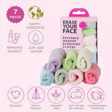 Erase Your Face reusable makeup pads 7-pack - British product
