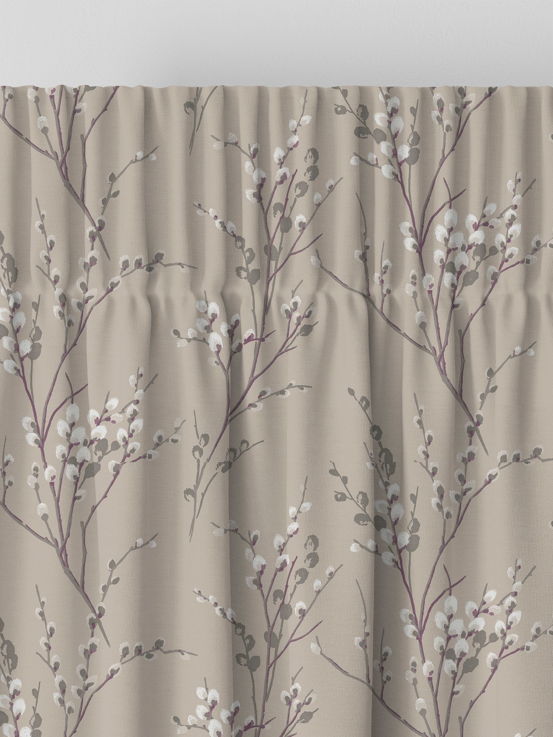 Laura Ashley pussy willow made to measure curtains, imported from the UK