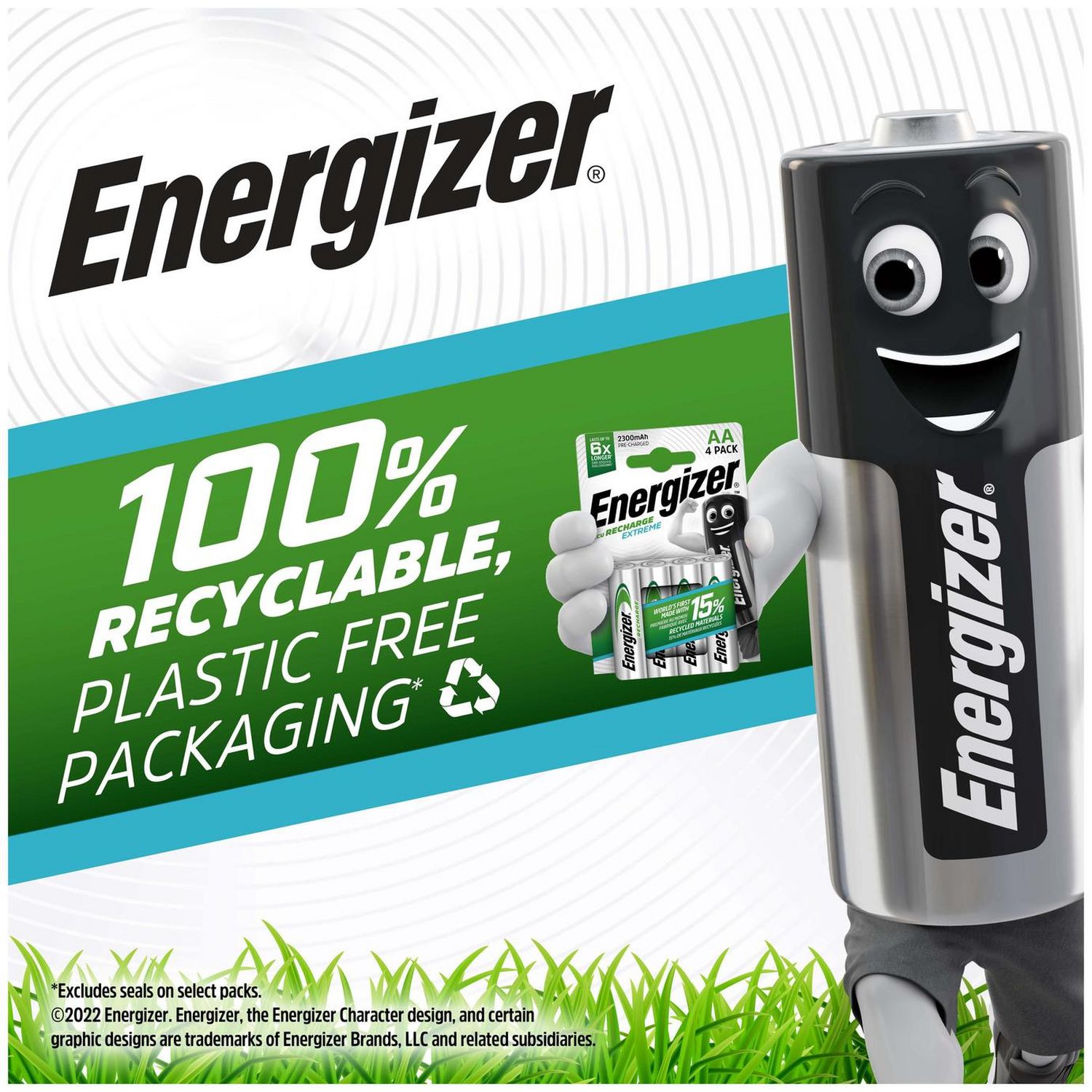Energizer Extreme AAA Rechargeable Batteries 4-Pack - British product