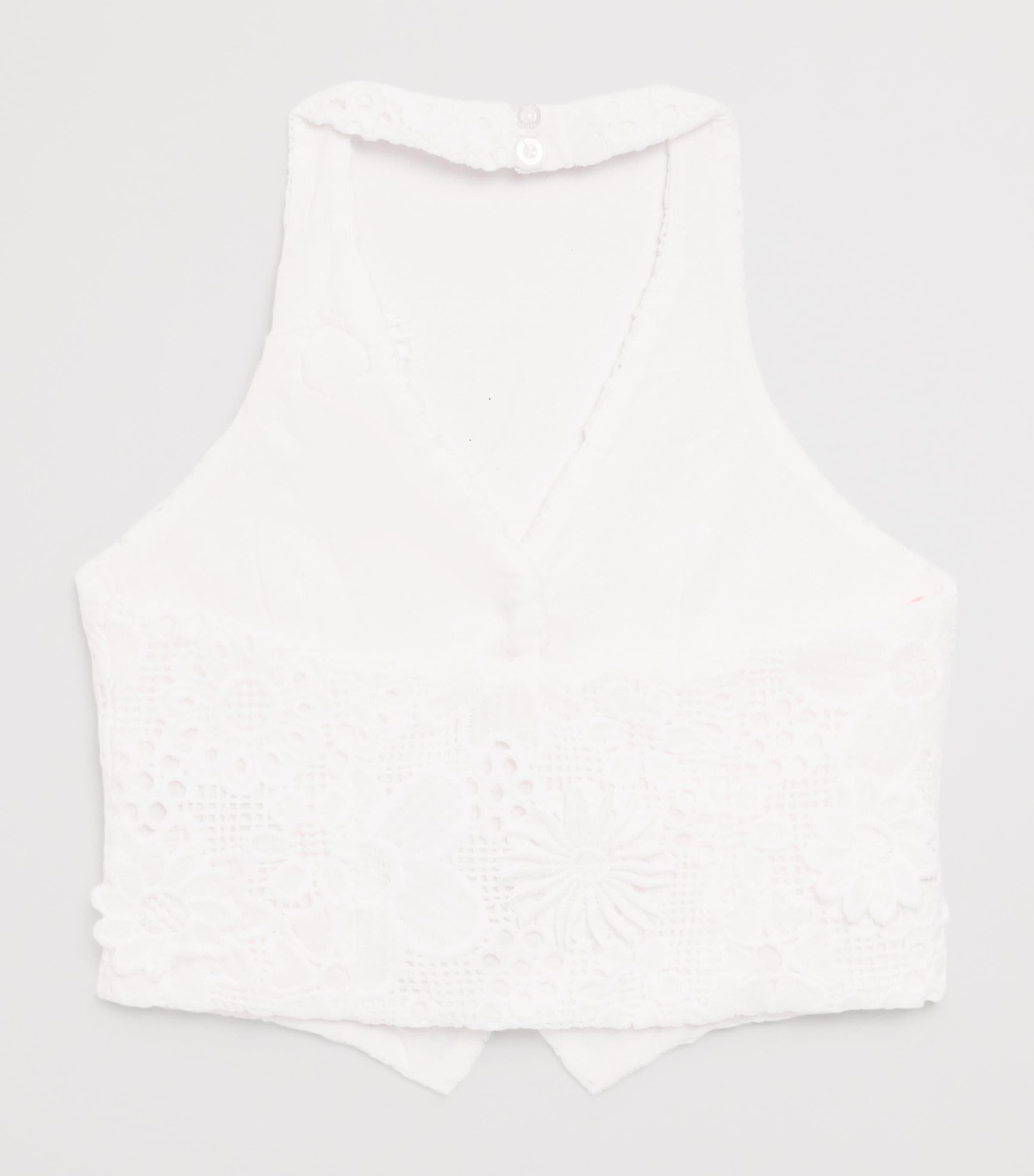 MARLO crocheted halterneck top for ages 2-16, imported from the UK