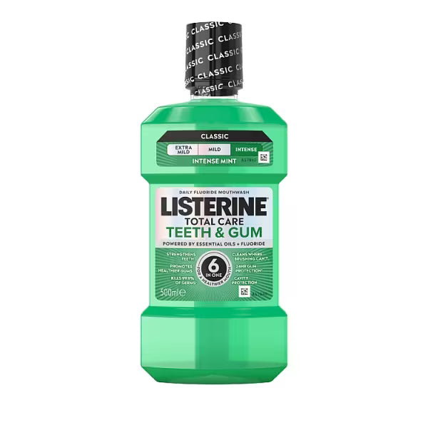 Listerine Teeth And Gum Mouthwash 500ml, UK version