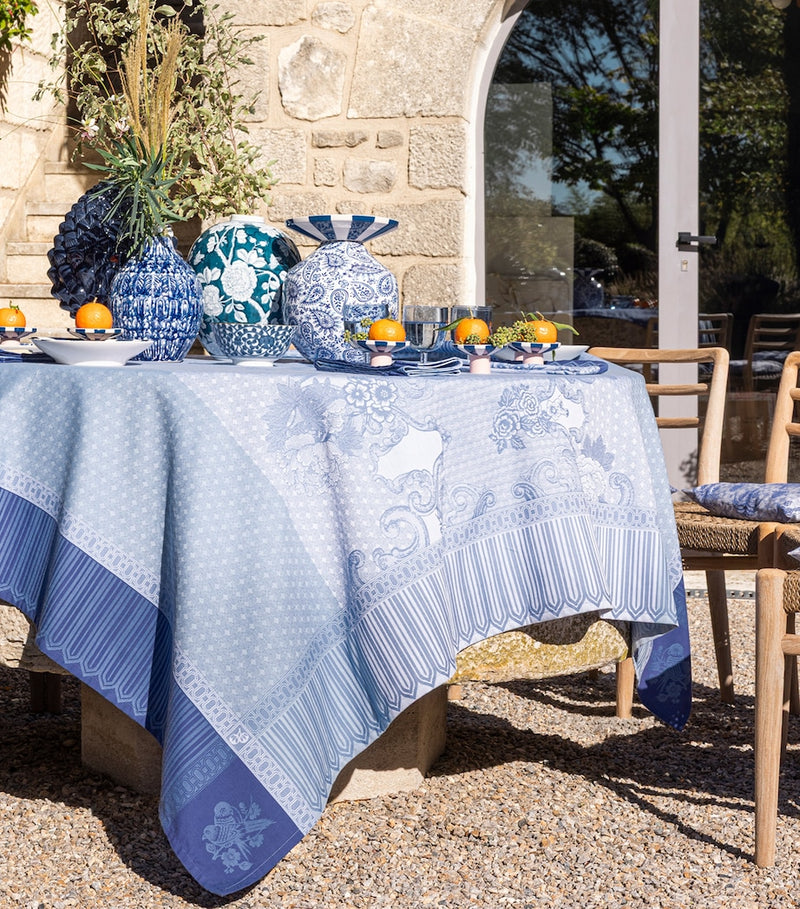 Le Jacquard Français coated cotton tablecloth 175cm x 320cm, imported from the UK