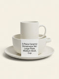 Cartier Baby Panther three-piece porcelain crockery set, UK version