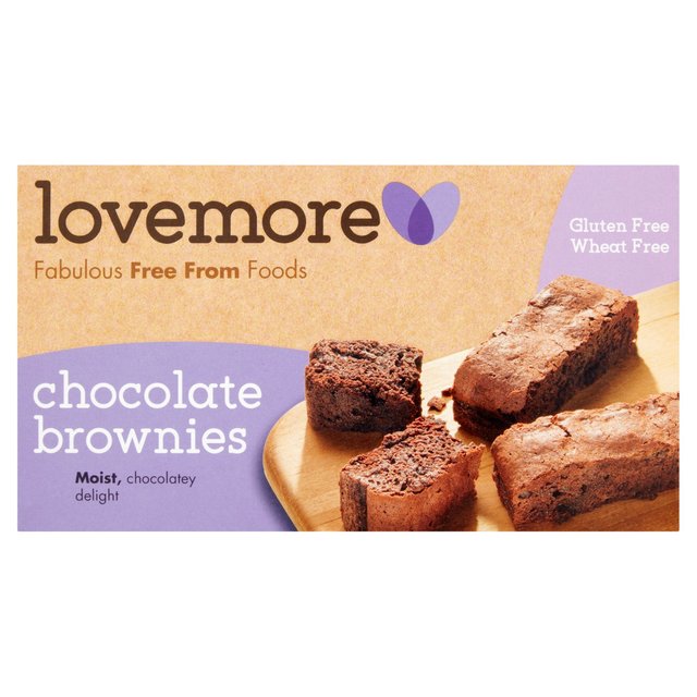 Lovemore Gluten Free Chocolate Brownies   5 per pack GOODS M&S   