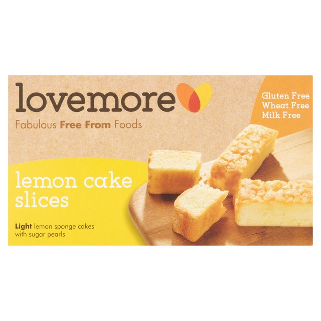 Lovemore Gluten Free Lemon Cake Slices   5 per pack GOODS M&S   