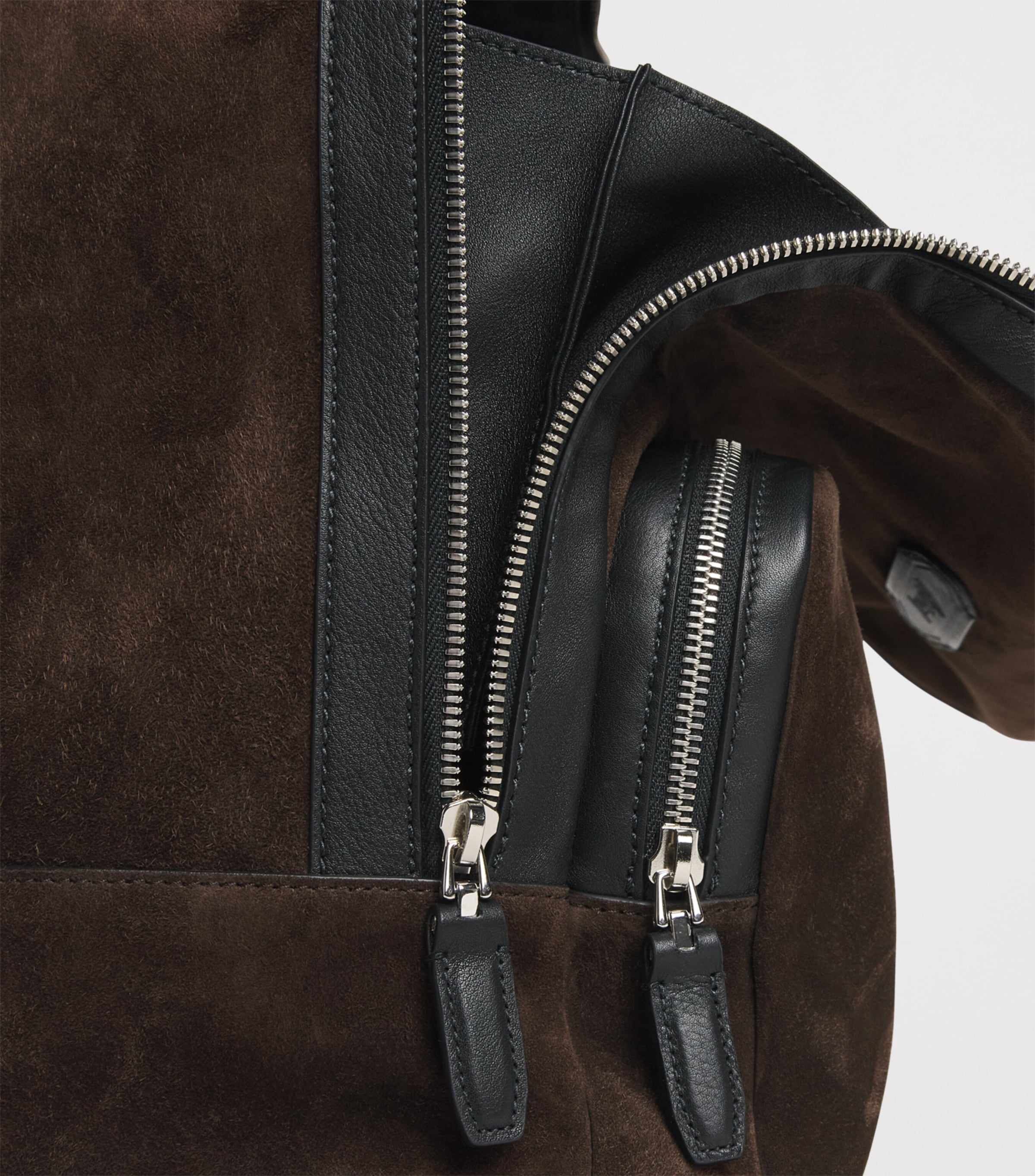 Brioni suede Via Veneto backpack, imported from the UK