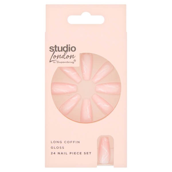 Superdrug Studio False Nails Pink Marble GOODS Superdrug   