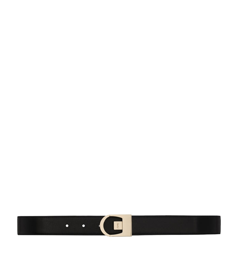 Saint Laurent reversible calfskin belt 3cm, imported from the UK