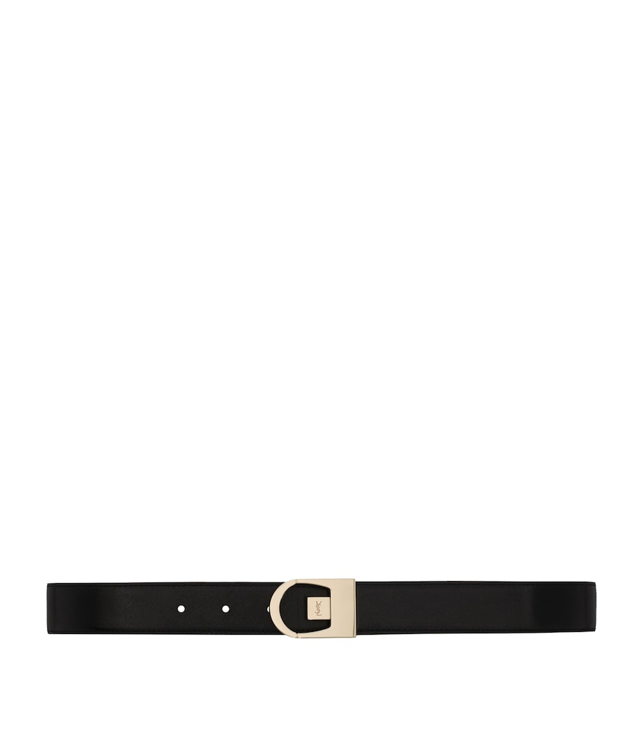 Saint Laurent reversible calfskin belt 3cm, imported from the UK