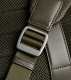 Carl Friedrik Ayrton grained leather backpack (British brand)