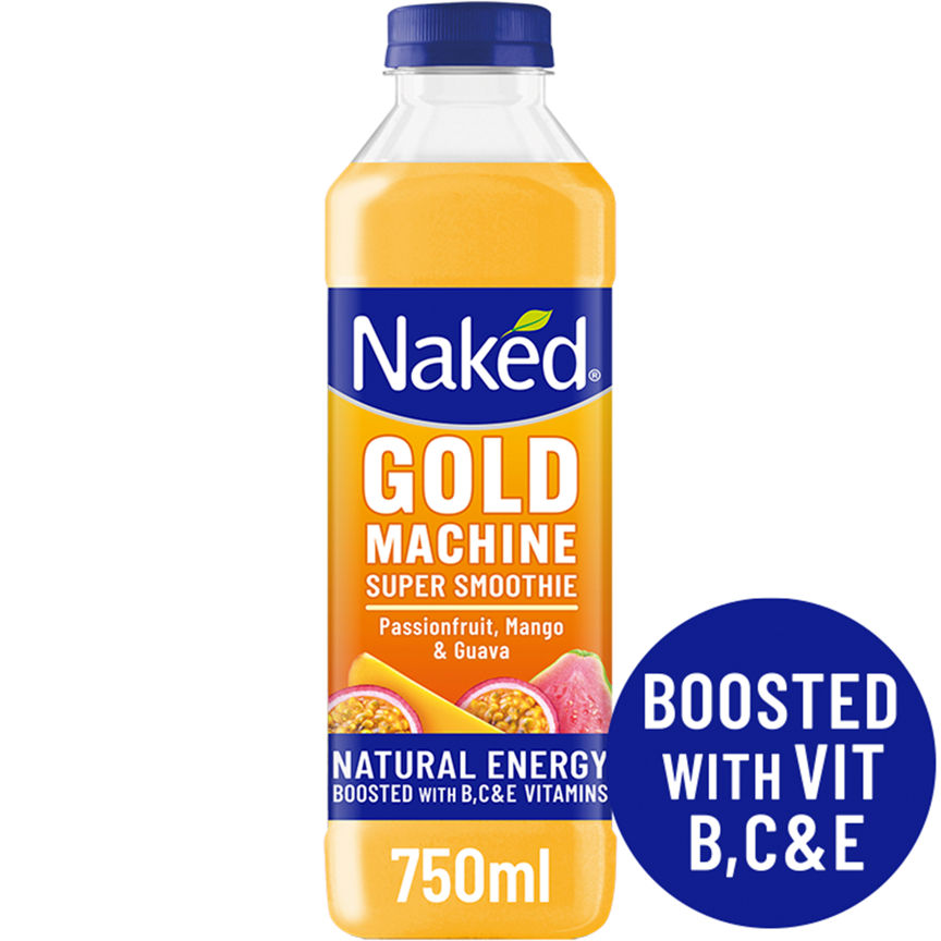 Naked Gold Machine Super Smoothie Passionfruit, Mango, & Guava GOODS ASDA   