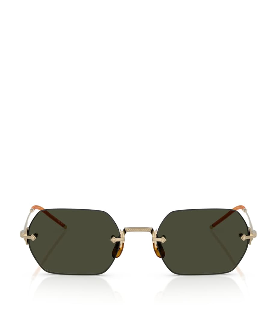 Oliver Peoples TK-13 randlose Titan-Sonnenbrille - UK-Version