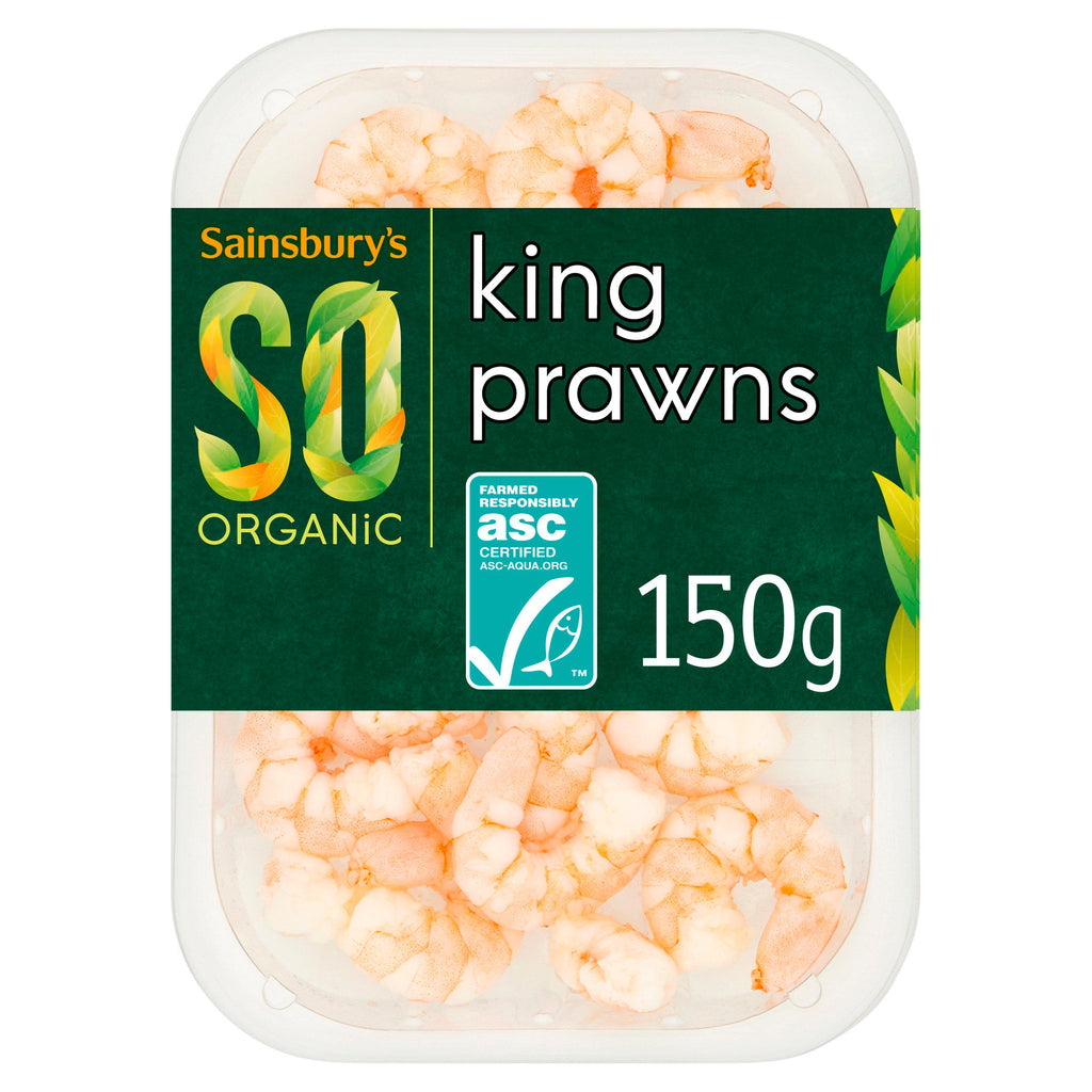 Sainsbury's King Prawns ASC, So Organic 150g