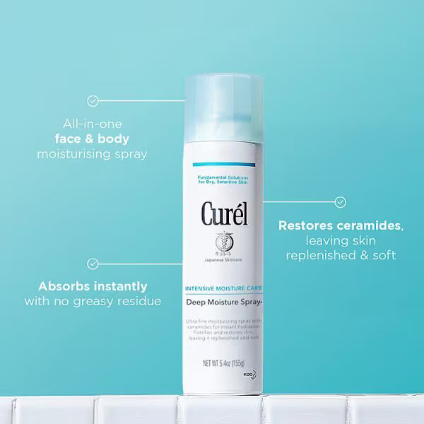 Curél Deep Moisture Spray 150ml, imported from the UK