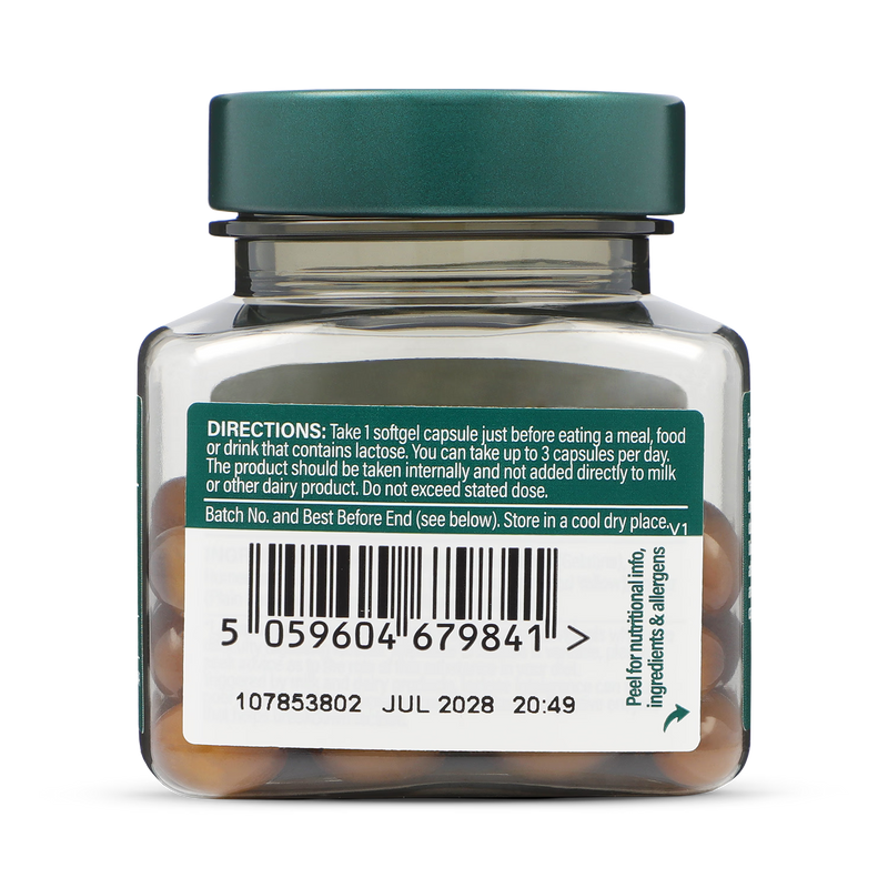 Holland & Barrett Lactase Enzyme 125mg 60 Capsules, UK version