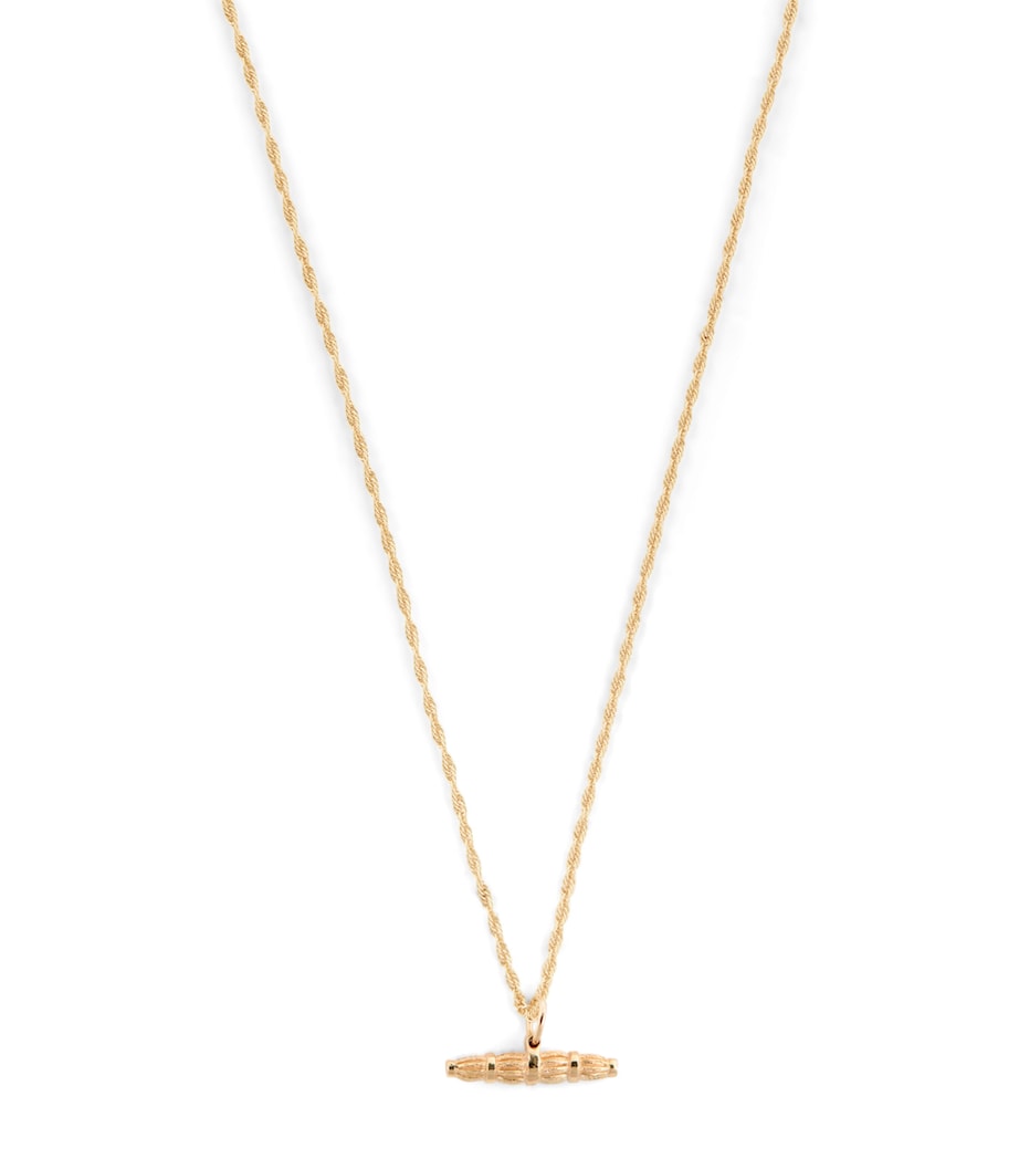 Bleue Burnham recycled gold willow pendant - British product