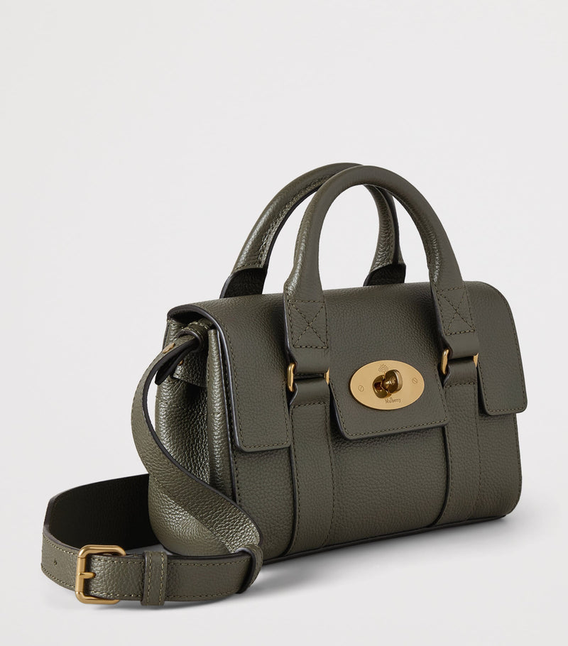 Mulberry mini leather Bayswater top-handle bag - British product
