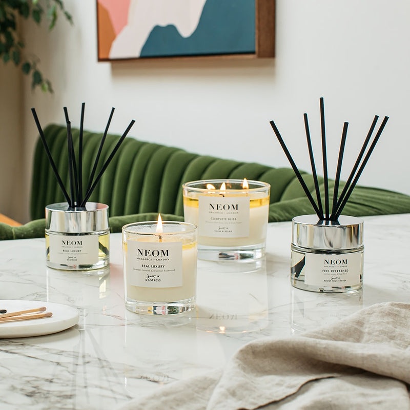 NEOM Feel Refreshed scented candle 3 wick 420g, UK version
