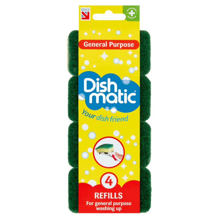 Dishmatic General Purpose 4 Refills Accessories & Cleaning ASDA   