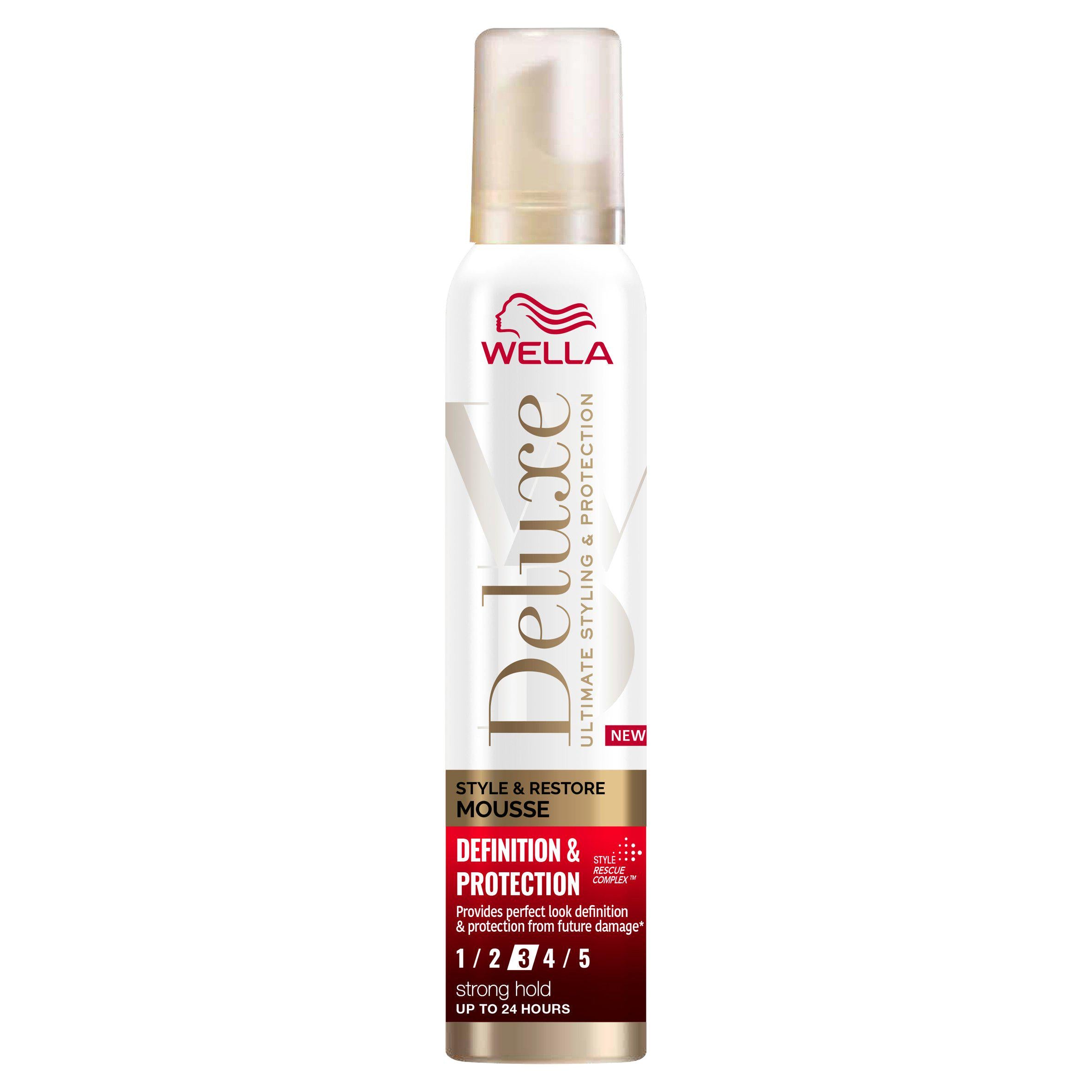 Wella Deluxe Mousse Definition & Protection 200ml GOODS Sainsburys   