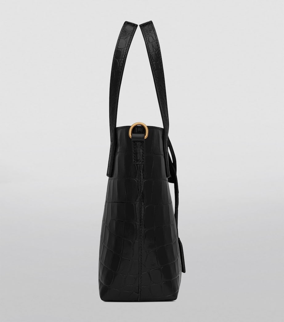 Saint Laurent mini toy croc-embossed tote bag (British brand)