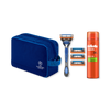 Gillette Fusion5 UCL razor set with gel and washbag, imported from UK