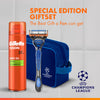 Gillette Fusion5 UCL razor set with gel and washbag, imported from UK