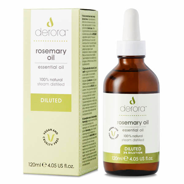 Derora Rosemary Oil Diluted 120ml (British brand)