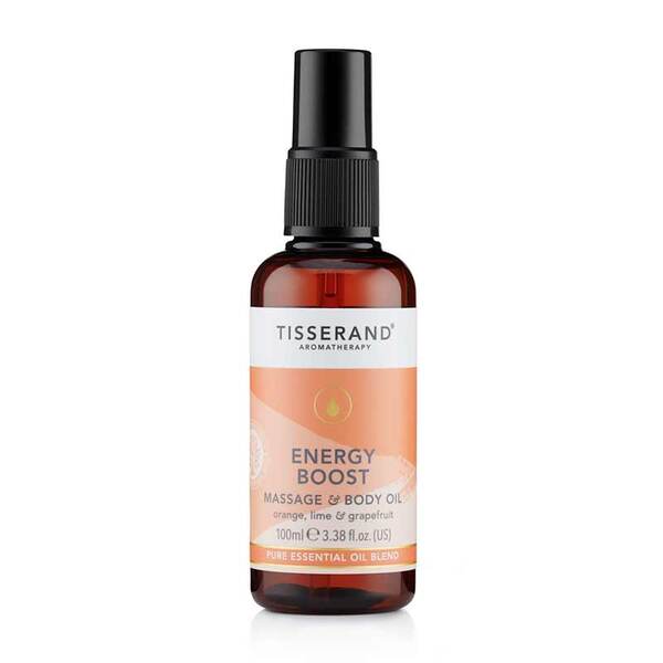 Tisserand Energy Boost Massage and Body Oil 100ml (British brand)
