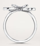 Graff diamond butterfly ring in white gold, imported from the UK