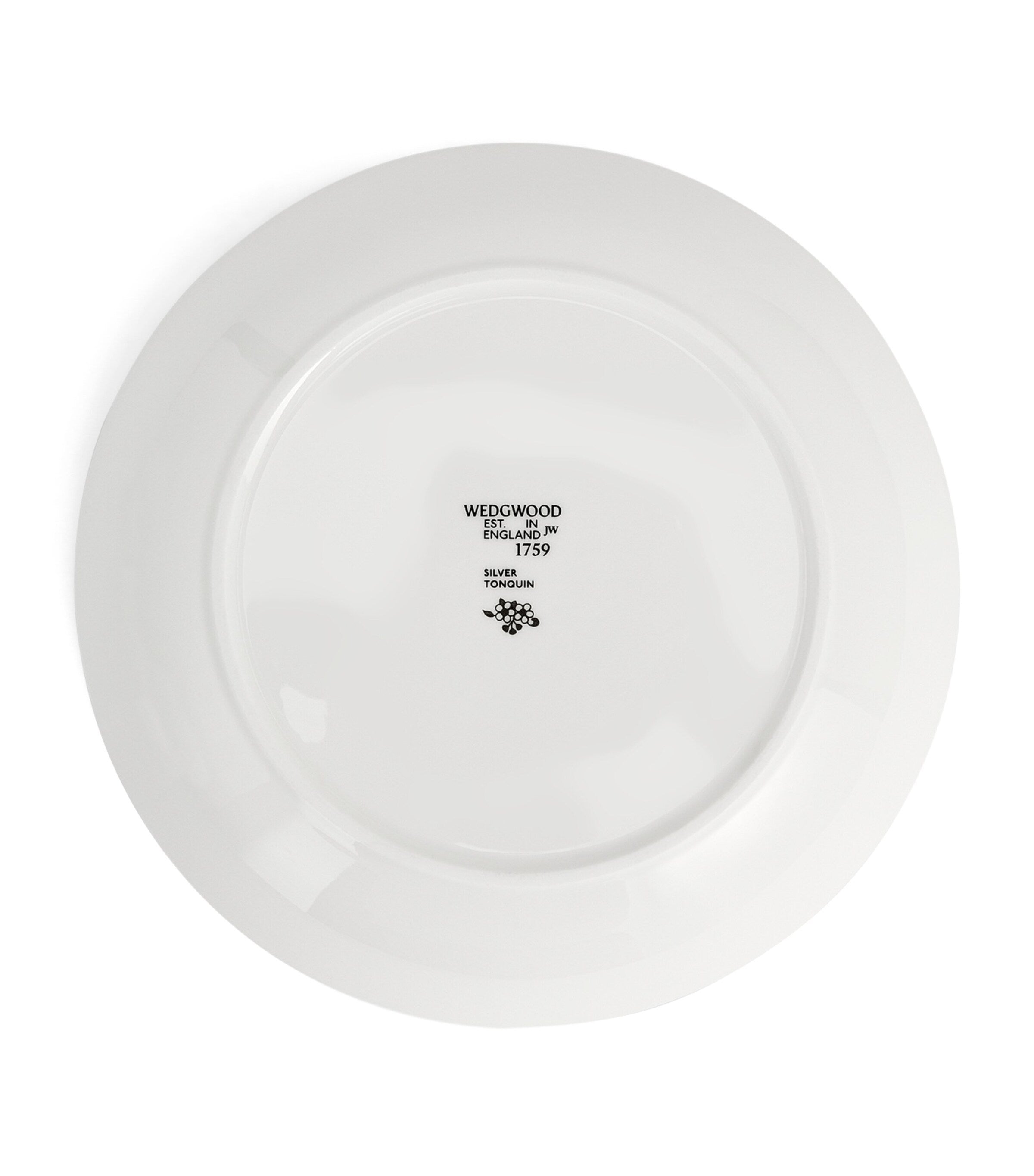 Wedgwood Silver Tonquin bone china deep plate 22cm (British brand)