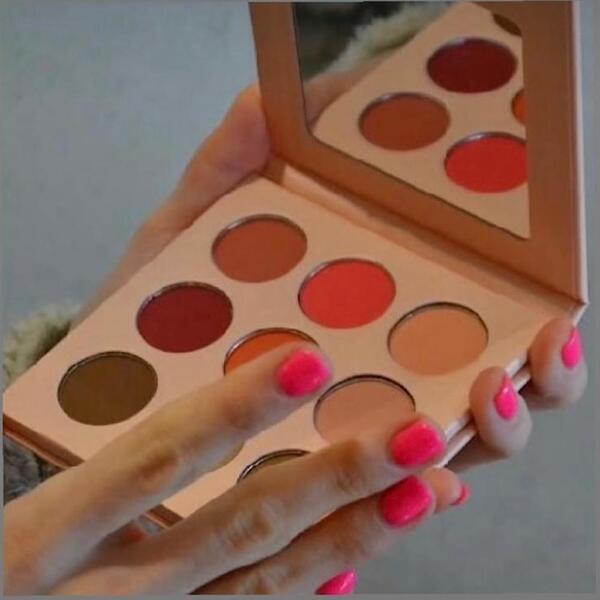 Eeve Beauty Rosy Glow 9 shade blush palette, imported from the UK