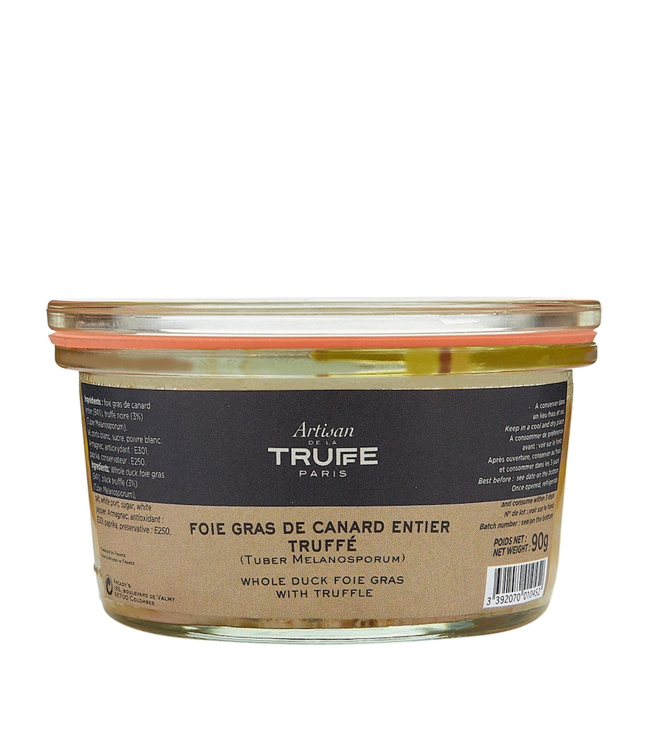 Artisan De La Truffe whole duck foie gras with black truffle 90g - British product