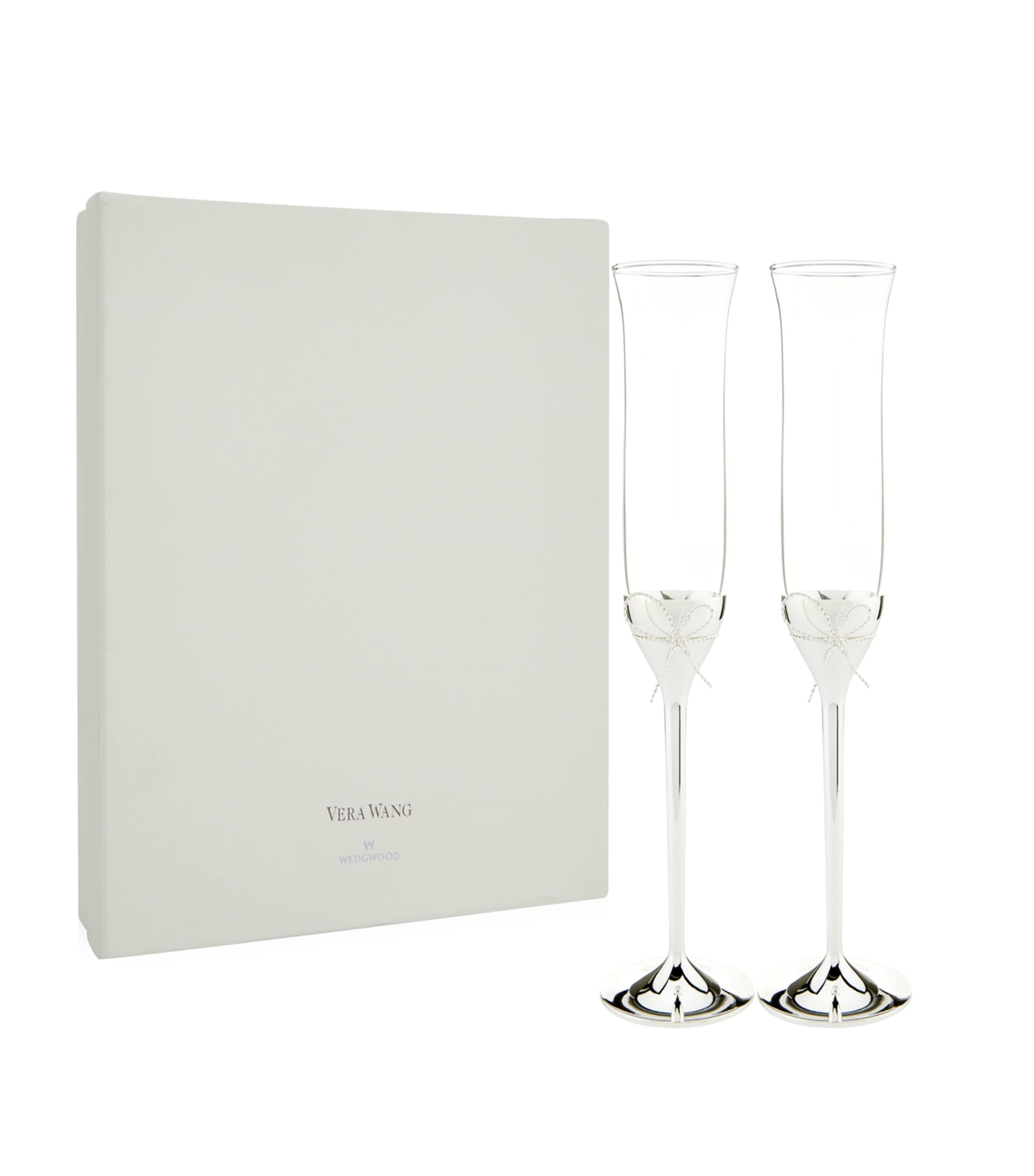 Wedgwood Love Knots Toasting Flutes Set of 2 (British brand)