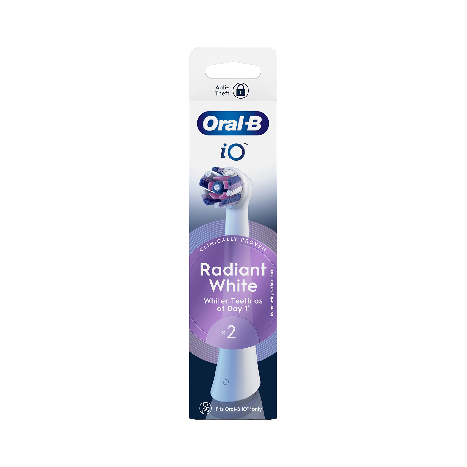 Oral-B Radiant White brush heads 2 count, imported from the UK