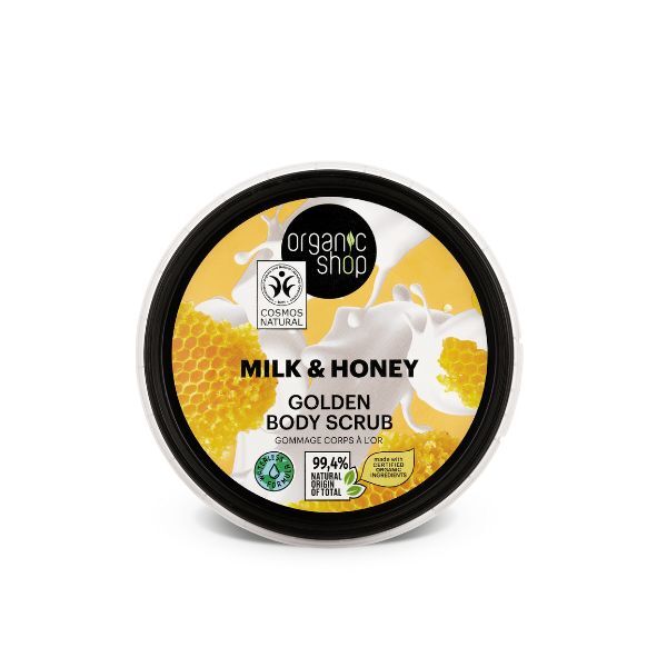 Organic Shop Milk & Honey Golden Body Scrub 250ml - British product