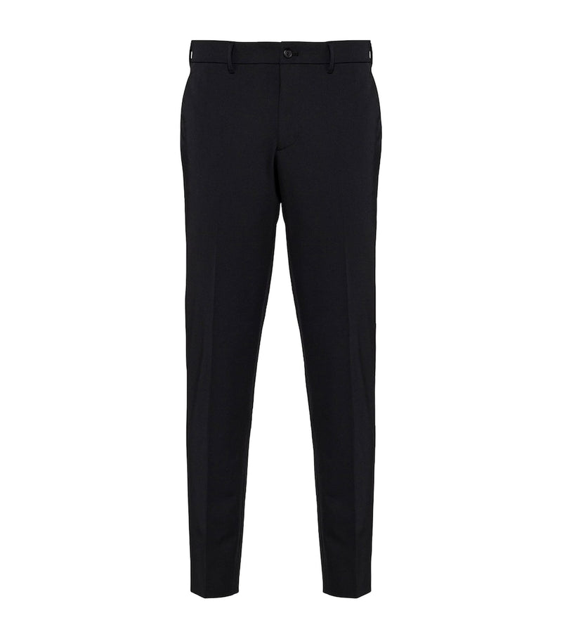 Slim-Fit Coloured Denim Biker Trousers with Multiple Zipped Pockets