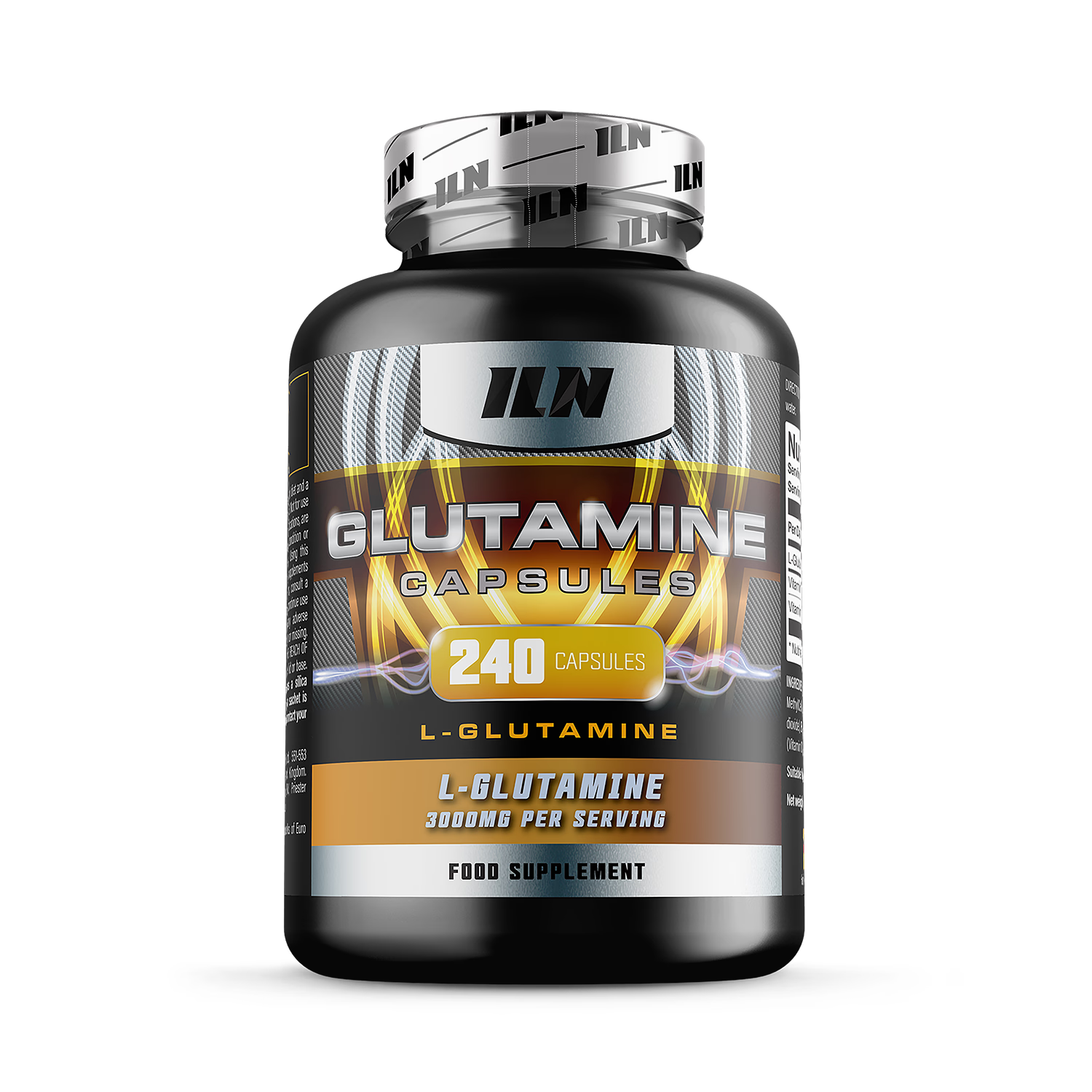 L Glutamine 3000mg capsules 240 count (British brand)
