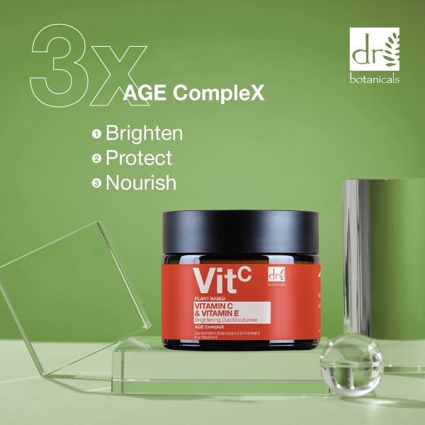 Dr Botanicals Vitamin C and E moisturiser 60ml, imported from the UK