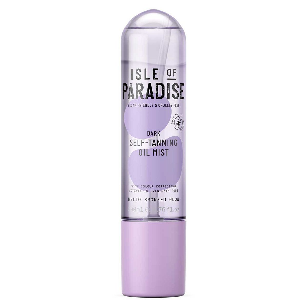 Isle of Paradise, Self-Tanning Oil Mist, Dark, 200ml