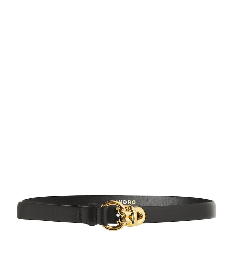 Sandro Paris leather chain buckle belt (British brand)