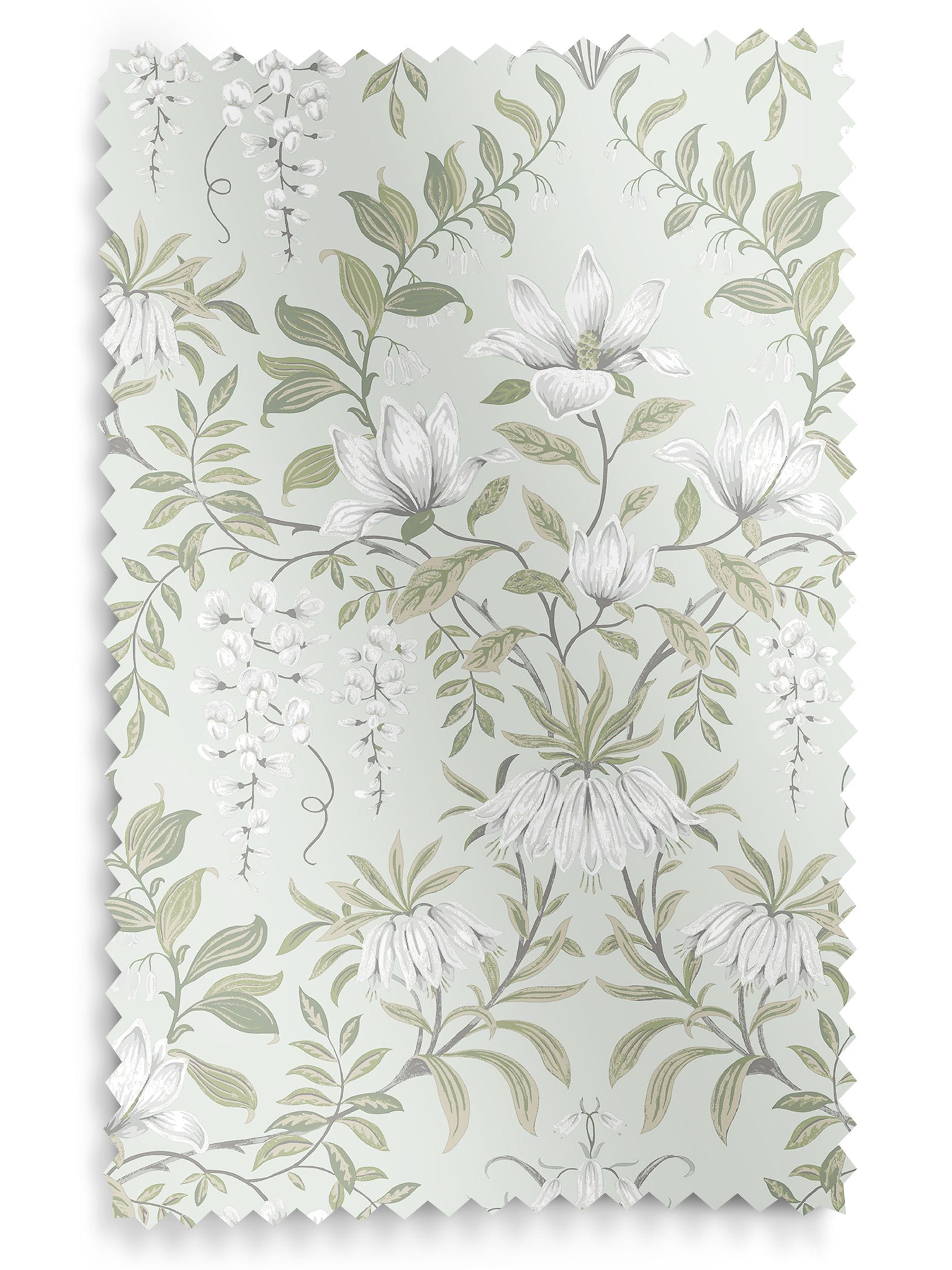 Laura Ashley sage green Parterre curtains made to measure, UK version