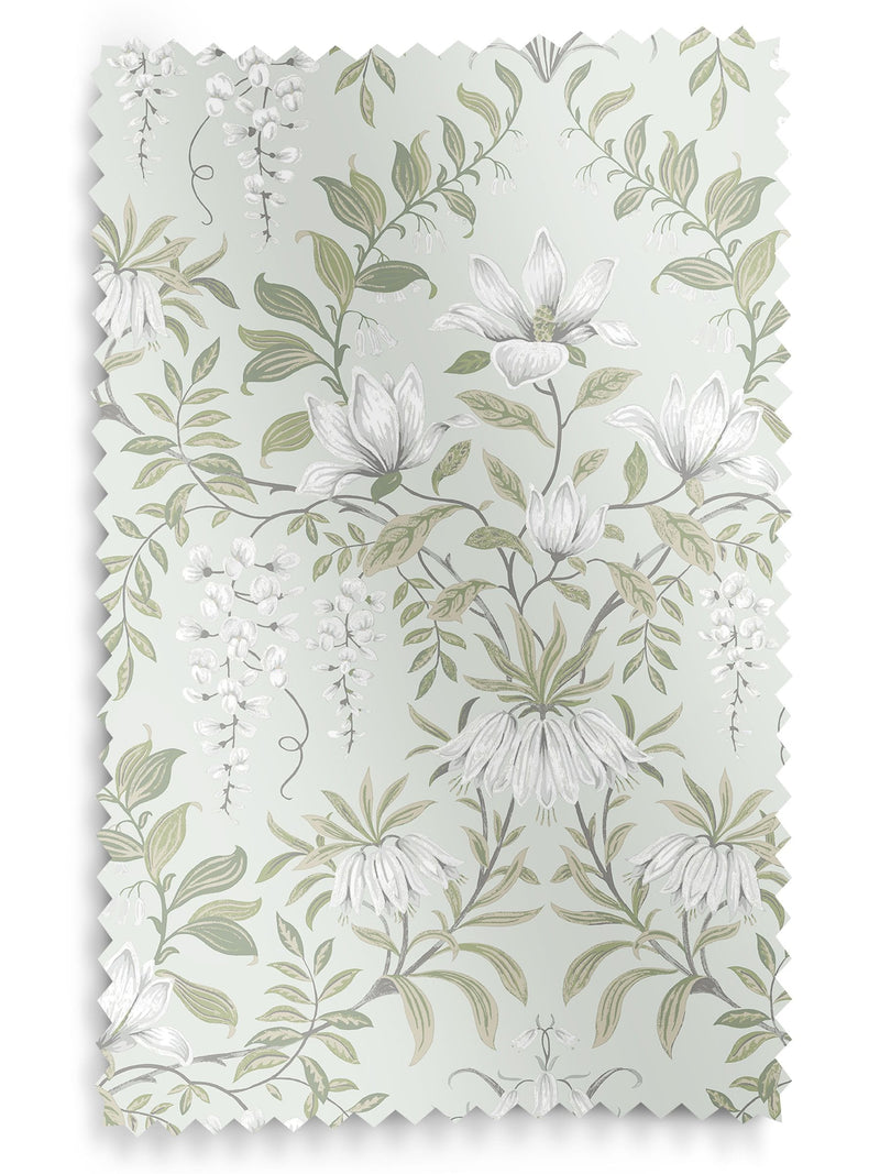 Laura Ashley sage green Parterre curtains made to measure, UK version