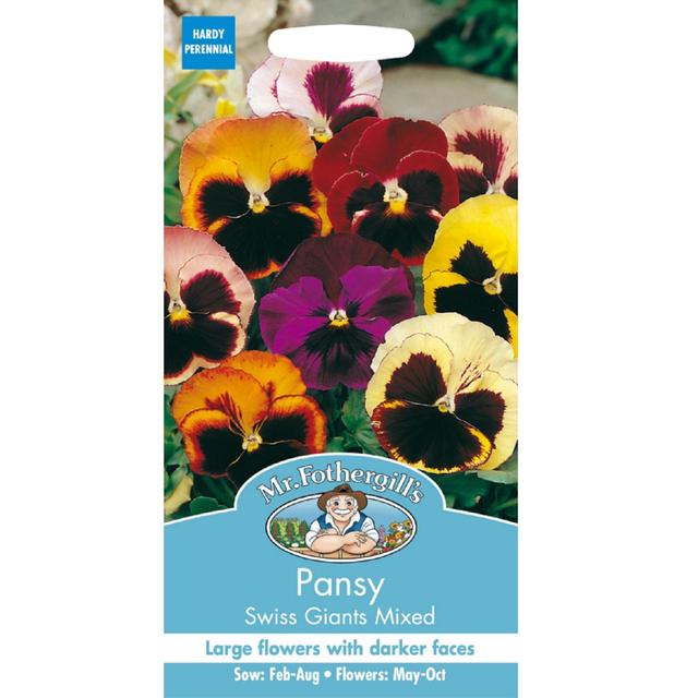 Mr Fothergills Seeds - Pansy Swiss Giants Mixed GOODS M&S   