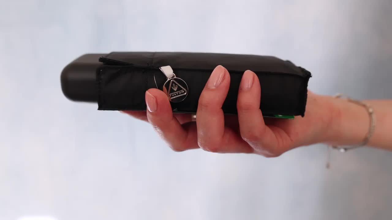 Fulton L500 tiny umbrella black compact design, UK version