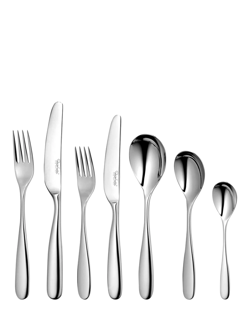 Robert Welch Stanton Bright stainless steel cutlery set 44 piece, UK version