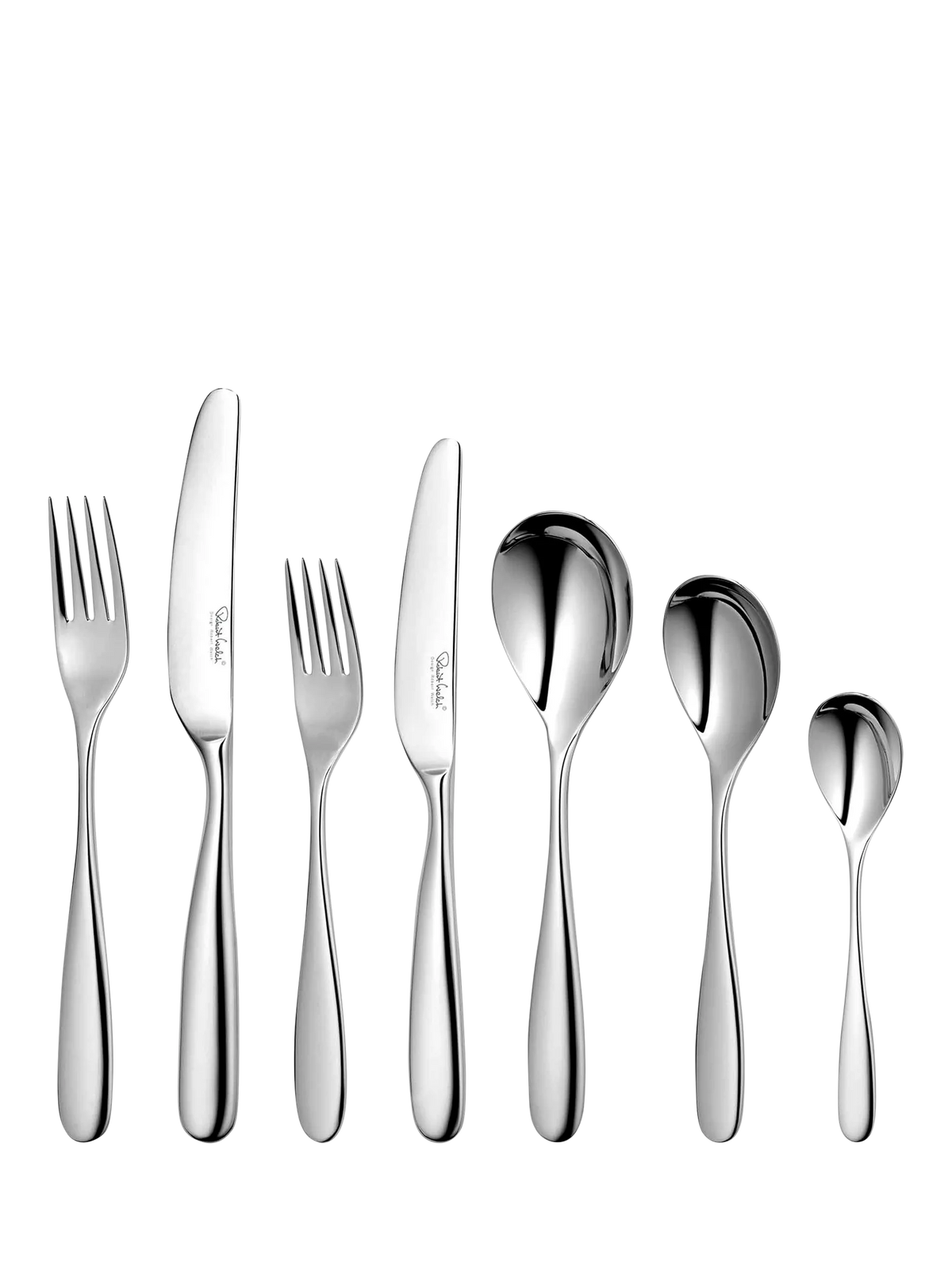 Robert Welch Stanton Bright stainless steel cutlery set 44 piece, UK version