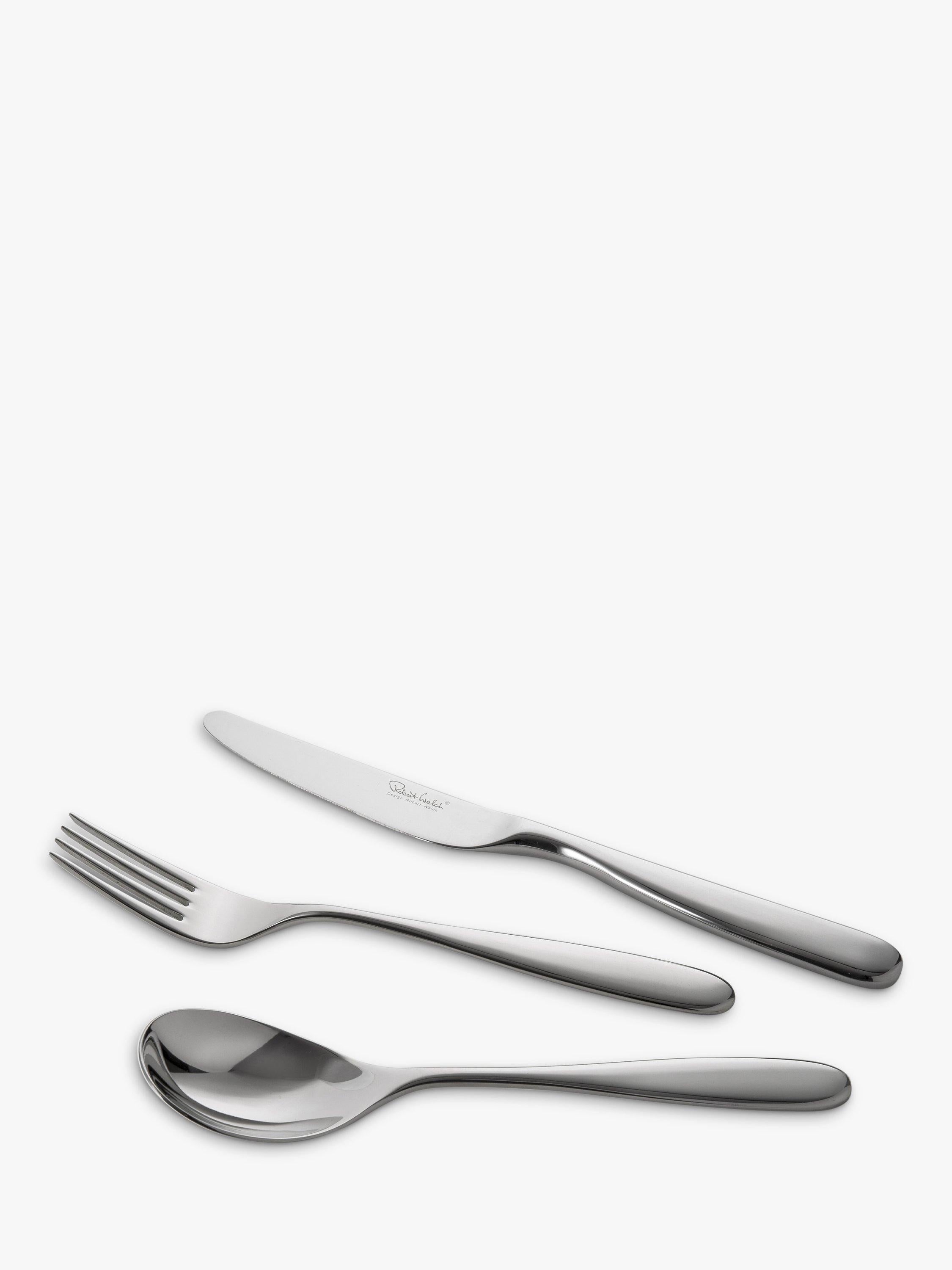Robert Welch Stanton Bright stainless steel cutlery set 44 piece, UK version