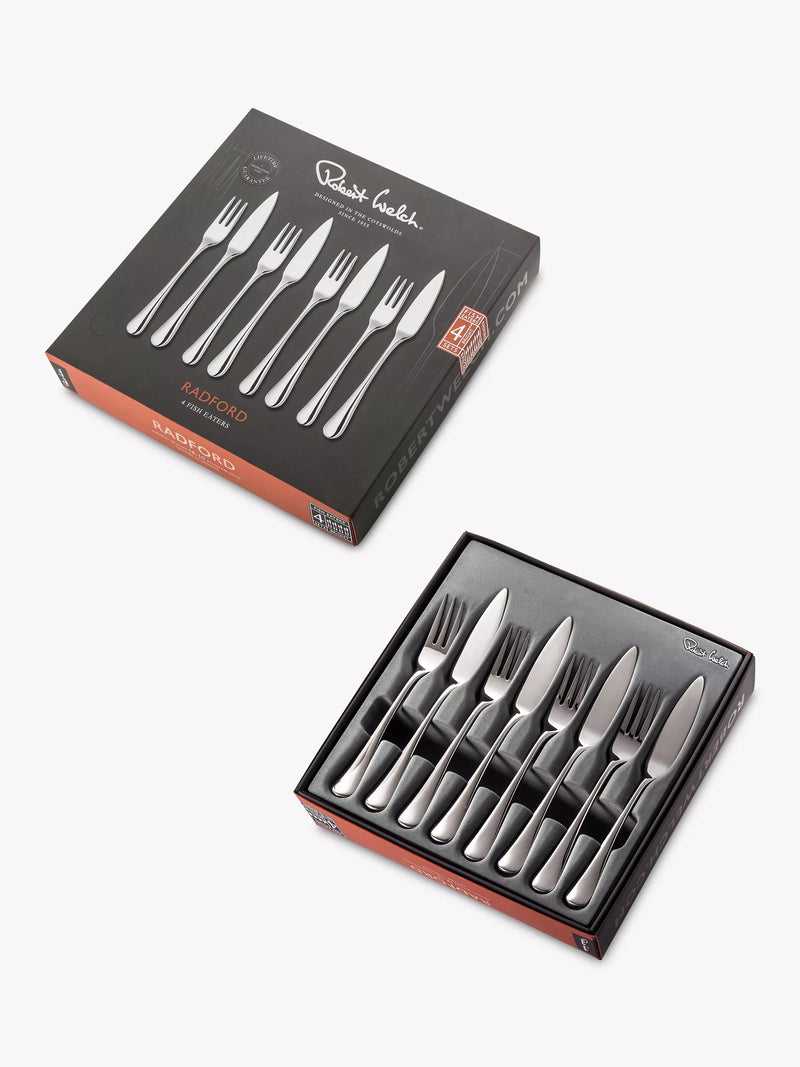 Robert Welch Radford fish eaters set 8 piece, imported from the UK
